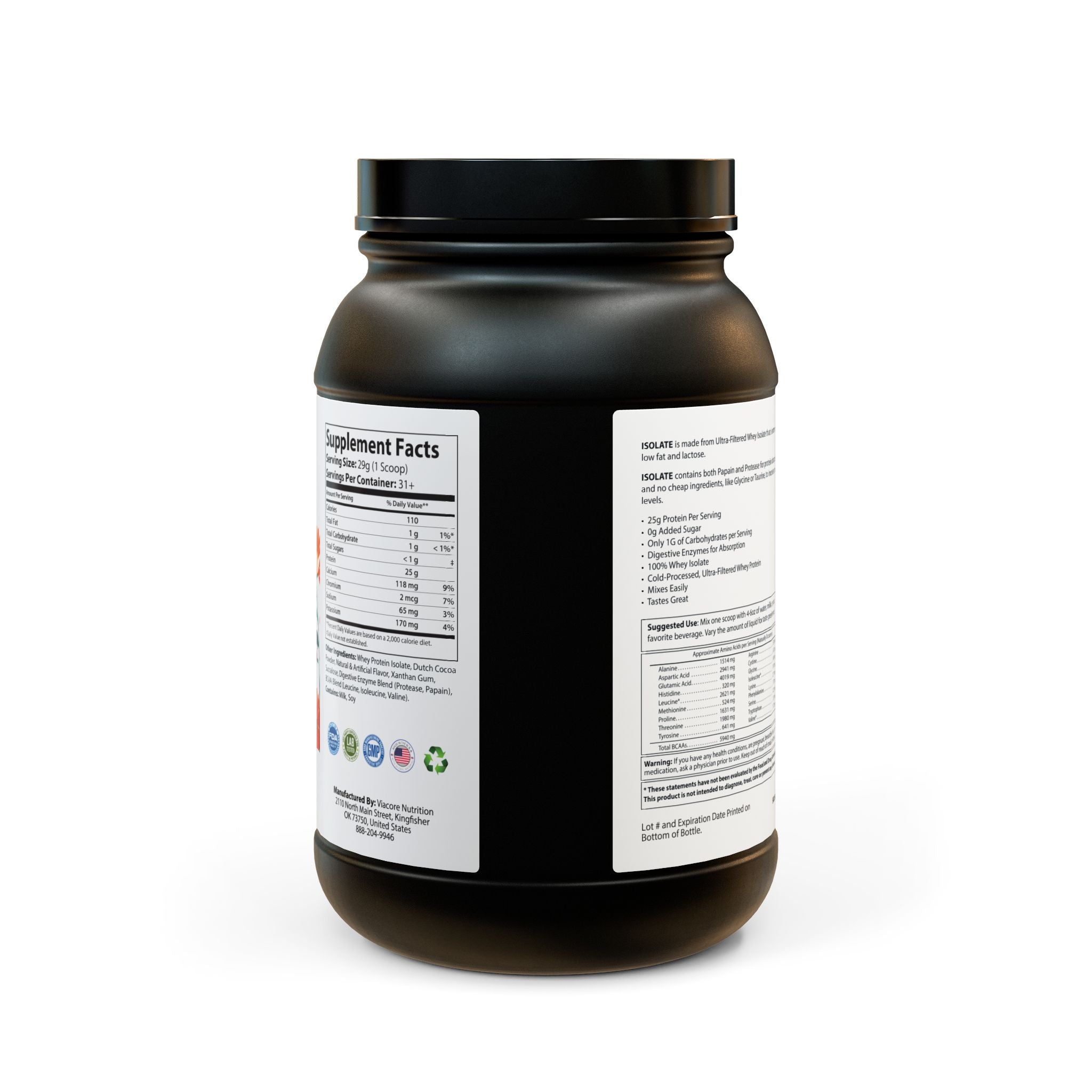 Whey Isolate Protein Supplement – 2lb of Clean Fuel